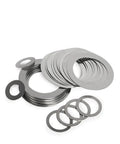 Straight Up Boss Grade 304 Stainless Steel Shim Washers Ultra Thin Flat Spacers M3 Through M15, stacked washers for precision alignment.