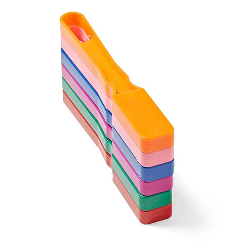 Stacked Rainbow Magnetic Wand Set For Kids Ages 5 To 10, 8 Inch Wands With Magnet Bar For STEM Fun and Magnetic Play