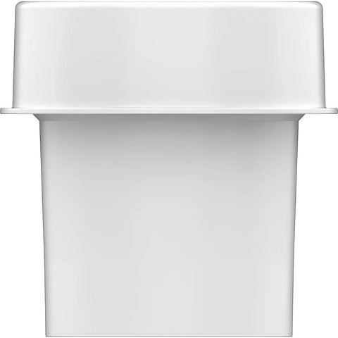 Front view of Lawn Drainage Grate Adapter for 3 inch and 4 inch SCH 40 pipes, durable polypropylene connector for seamless transition.