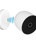 Magnetic Wall Mount For Google Nest Cameras Indoors Or Outdoors Battery 2nd Generation Replacement Base Plate shown in use