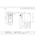 Badass Build Quality 12G Metal Digital Servo PWM For RC Helicopter dimensions schematic with detailed measurements.