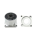 Ultra Compact Mini Harmonic Drive Strain Wave Gear Reducer 50 To 1 Ratio For 42 Motor, front view of sealed metal gearbox components