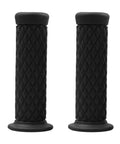 Non Slip Rubber Motorcycle Hand Grips For Seven Eighths Inch And Twenty Two To Twenty Four Millimeter Handlebars Vintage Thruster Style