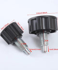 Two Pack Exercise Bike Pull Pin Spring Knob Replacement Universal M16 Pop Screw Height Adjust Locking Grip, different sizes shown