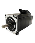 Front view of YK260EC86E1 KZ01 Closed Loop Stepper Motor with Encoder, showing drive shaft and casing for precise motion control.