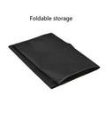 Folded waterproof dust cover for coffee makers protects Keurig K Classic and K Compact single serve machines, black, 600D nylon.