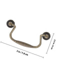 Vintage Zinc Alloy Cabinet Handles 4 Sets Dope Retro Metal Furniture Pulls for Drawers, Cupboards and Doors Replacement