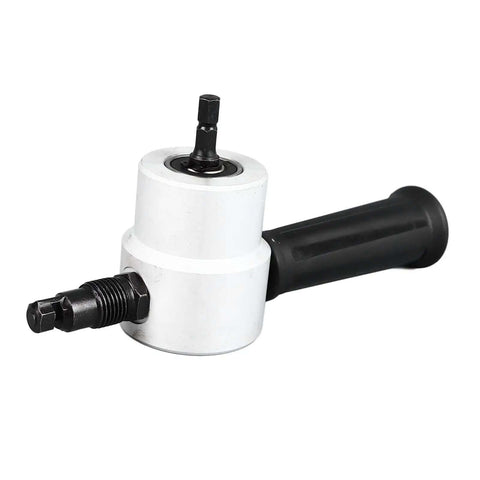 Double Head Sheet Metal Cutter Drill Attachment Alloy Construction 360 Degree Nibbler For Smooth Burr Free Cuts Fast Durable