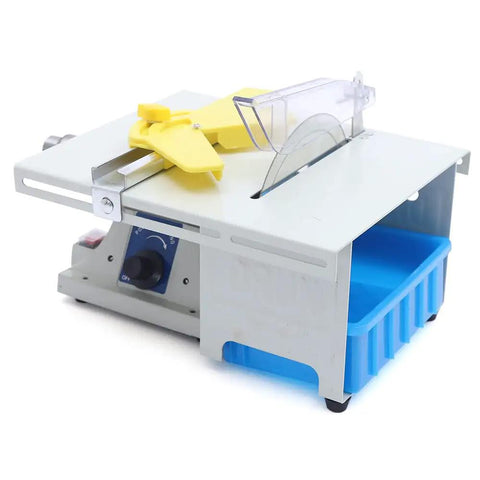 Mini Table Rock Saw 110V 350W Lapidary Gem Jewelry Polishing Machine Bench Lathe Polisher with iron alloy build and copper motor
