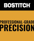 Bostitch logo with text 'Professional-Grade Precision' in black on yellow background.