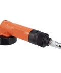 Heavy Duty Pneumatic Angle Grinder Featuring 2 Inch Precision Die Cutting Capability And Air Powered Metal Grinding Design built for tight spots.