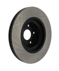 Centric Premium front brake rotor with vented steel disc and black hub, 4 lug holes