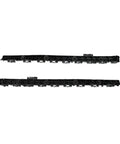 Rear Bumper Bracket Set For Chrysler 300 2011 Through 2023 Replacement Mounting Support Brackets in black ABS plastic