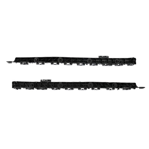 Rear Bumper Bracket Set For Chrysler 300 2011 Through 2023 Replacement Mounting Support Brackets in black ABS plastic