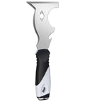 10 In 1 Putty Knife And Paint Scraper Tool With Hammer End, Stainless Steel Blade, Ergonomic PP And TPR Handle, Multi Purpose Home Renovation And Pro Painter Scraping Tool For DIY Projects For Pros And DIYers, front view