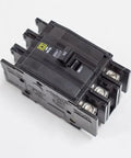 Used QOU330 30 Amp 240V 3-Pole Miniature Circuit Breaker With 10K AIC Through-Feedthrough Design, top view