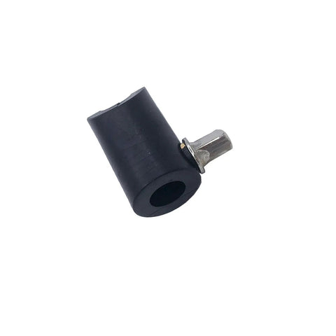 Premium 2Pcs Cymbal Holder Locator For Electronic Drum Kits, black plastic limiter for anti-rotation, features a metal pin.