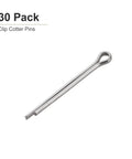 Heavy Duty 3mm By 35mm Cotter Clip Pins 60 Pack For Machinery, 304 Stainless Steel Hairpin Fasteners, single pin close-up.