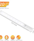 Wireless Led Under Cabinet Lighting With Motion Sensor Battery Powered Closet Light 21 Led Bulbs Magnetic Stick On