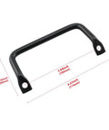 Industrial Round Bar Carry Handle Set, 2 Pieces, 100mm, Carbon Steel With Black Coating, Flat Head Tilt Puller