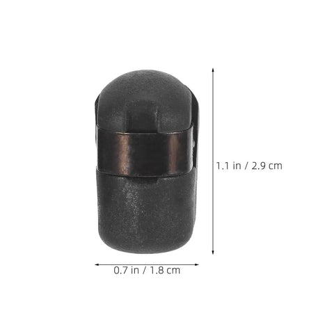 2 Pack Gas Spring Strut End Fitting Connector M8 Thread Ball Socket Joint Black Plastic For Hydraulic Rod Lift Support Outdoor Ad Box Hinge Smooth Action Tool Free Installation Durable Build Solid Heavy Machinery Pneumatic Fixes Quick Just Better, black plastic, 1.1 x 0.7 in