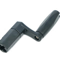 GosoNo Multifunctional String Winder With Bridge Pin Puller Remover Tool For Electric Acoustic Bass Guitars includes durable black plastic handle.