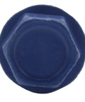 Blue Concrete Anchor Screws 1/4 Inch By 2.75 Inch Hardened Carbon Steel Masonry Fasteners Anti Rust Finish top view.