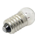 E10 Mini Screw Base Light Bulb 1.5V 0.3A DC Warm White showing glass top and metallic base for circuits and DIY projects