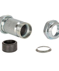 Eastman 4-1/8 in long pattern compression coupling, 3/4 in IPS galvanized steel; nut, olive, compression ring