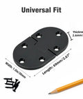 Solid Heavy Duty Butler Tray Hinges For Roll Top Desks And Drop Leaf Tables Dark Bronze Smooth 90 Degree Action with mounting screws.