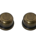 Solid Bronze Lamp Finials Caps 1/4-27 Threaded Hat Style Tops For Shade Holder Harp 2 Pack Decorative Lamp Accessories
