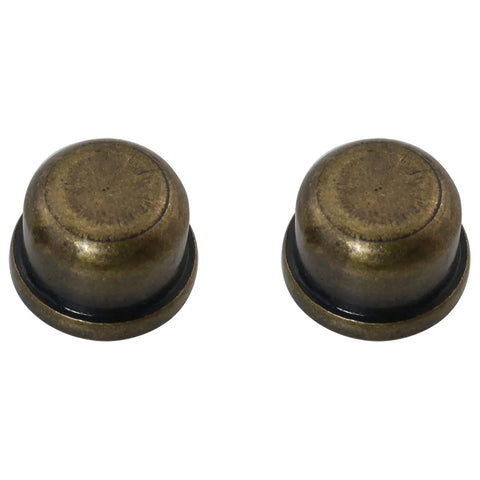 Solid Bronze Lamp Finials Caps 1/4-27 Threaded Hat Style Tops For Shade Holder Harp 2 Pack Decorative Lamp Accessories