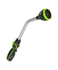 Heavy Duty Metal Garden Hose Wand With 8 Spray Patterns 15 Inch Long Nozzle Sprayer Thumb Flow Control Pro Grade Quality