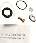 No Sweat Swap Bearing And Lip Seal Kit For Maytag Neptune Front Load Washer Smooth Running Drum Overhaul components with instruction sheet.