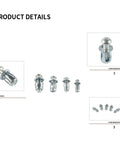 Rivet Nut Kit M4 M5 M6 Zinc Plated Carbon Steel Expansion Nuts For Hollow Walls, License Plates, And Furniture Mounts, DIY Friendly Heavy Duty Fastening Kit For Pro Grade And Home Projects, zinc plated rivet nuts set