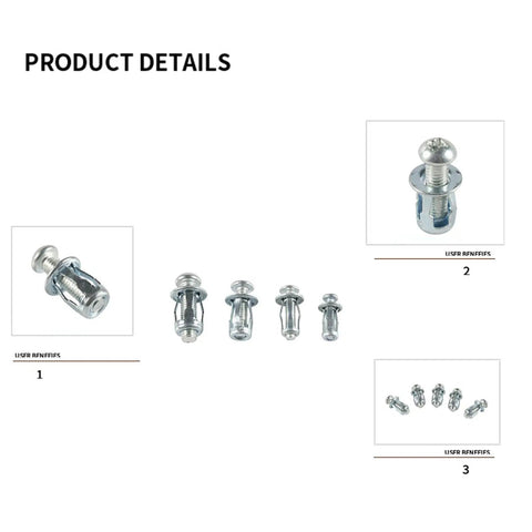 Rivet Nut Kit M4 M5 M6 Zinc Plated Carbon Steel Expansion Nuts For Hollow Walls, License Plates, And Furniture Mounts, DIY Friendly Heavy Duty Fastening Kit For Pro Grade And Home Projects, zinc plated rivet nuts set