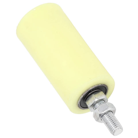 Single nylon roller with metal bolt from Nylon Gate Roller Set For Outdoor Sliding Gates, Heavy Duty Wear-Resistant Gate Guide And Support Roller.