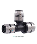 EvoPEX Reducing Tee Three Quarters By One Half By One Half Inch Push To Connect Plumbing Fitting For PEX Pipe Pack Of Three