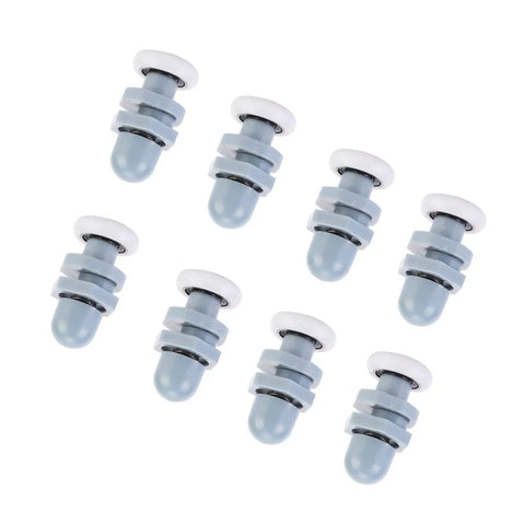 Heavy Duty Sliding Door Rollers That Glide Like Butter Whisper Quiet Swivel Slider Wheels Easy Swap Hardware For Patio Or Bathroom Glass Doors Anti Rattle 20Mm Hub Eight Pack