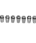 Must-Have 7Pcs Spring Collet Set For ER Tool Holders. Durable milling collets in sizes 1.0mm to 7.0mm made from spring steel.