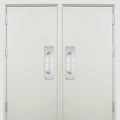 Stainless Steel Door Handle Pull Plate For Commercial Doors Pack Of 2 299x80mm 11.77 In By 3.15 In Brushed Chrome Finish