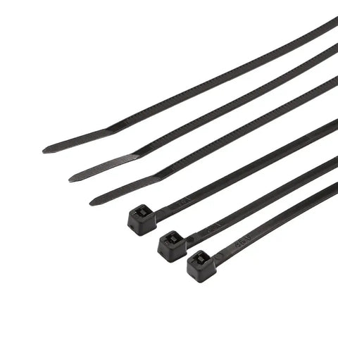Multi Purpose Cable Ties Pack 200 Pieces 4 Inch Black Self Locking Tie Straps for Wires Cables