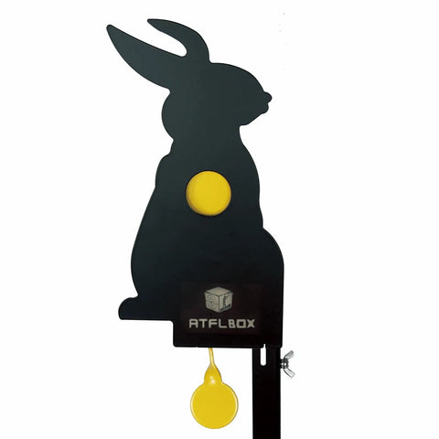 Auto Reset Metal Rabbit Target For Air Rifles Backyard Range Ready Silhouette Target With Durable Steel Construction