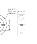 AZSSMUK 5/8 in bore double-split clamp-on shaft collar, carbon steel with black oxide coating, set screws; 4-pack.