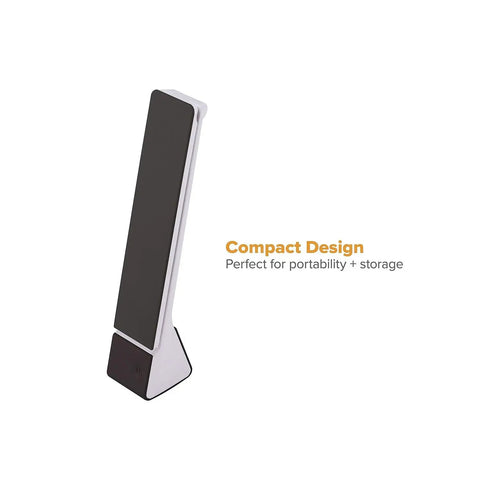 Rechargeable LED Desk Lamp With 3 Color Temperatures, Flip Open Head, Portable Battery Power For On The Go Lighting, compact design
