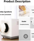 Kickass 1600W Electric Coffee Bean Roaster With Digital Display And Hella Smooth 360 Degree Uniform Stirring Features A Nifty 1Point5Kg Nonstick Pot Plus Adjustable Time And Temp Controls For Rock Solid Home Or Shop Use showing disassembly and outlet features.