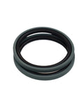 Piston Rod Seal Kit With PTFE Copper Powder Seal And NBR O-Ring, side view of rotary seal assembly, for machinery hydraulics.