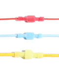 Nylon Spade Connector Right Angle Kit 90 Degree Terminals With Crimper Tool For Automotive Wiring 330 Piece Set Red Blue