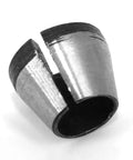 Close-up of a collet from the Six Piece Router Bit Collet Chuck Set With Six Millimeter Six Point Three Five Millimeter And Eight Millimeter Collets