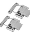 Heavy Duty 1.6 Inch Spring Loaded Toggle Latch Stainless Steel Cabinet Hasp Super Durable And Rust Proof Hardware Perfect For Trunk Box Shop Door, two-pack